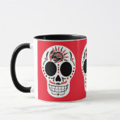 Tasse de café aztèque de CasaQ Eagle Calavera (Gauche)