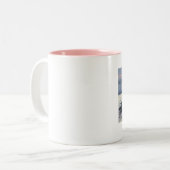 Tasse de café baguée rose d'AVON (Devant gauche)