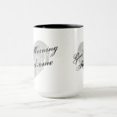 Tasse de café belle de la sonnerie 15oz bonjour (Centre)