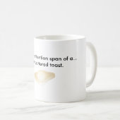 Tasse de café beurrée de pain grillé (Devant droit)