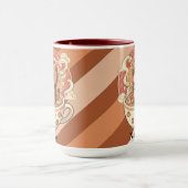 Tasse de café bicolore au hérisson esthétique (Centre)