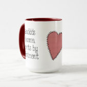 Tasse de café Bienvenue aux petits-enfants (Devant gauche)