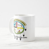 Tasse de café bilatérale de logo de MMDC (Devant gauche)