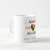 Tasse de café bilingue Tulipe (Devant gauche)
