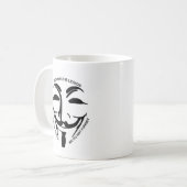 Tasse de café blanc anonyme (Devant gauche)