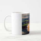 Tasse de café blanc avec des nénuphars peignant (Gauche)