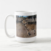 Tasse de café Blanc-Coupée la queue de cerfs (Gauche)