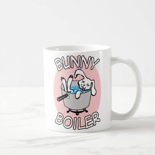 Tasse de café blanc de chaudière de lapin (Droite)