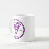 Tasse de café blanc de dbl de triangle (Devant gauche)