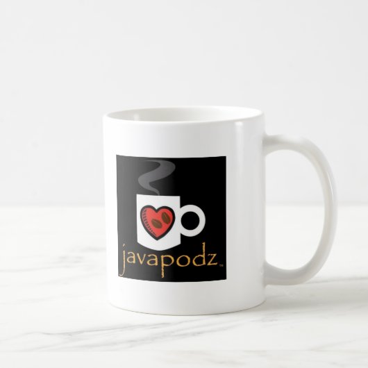 Tasse de café blanc de JavaPodz (Droite)