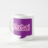 tasse de café blanc de kthxbai (Devant gauche)