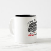 Tasse de café blanc et noir (Devant gauche)