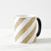 Tasse de café blanc fascinante de rayure de (Devant droit)