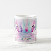 Tasse de café blanche de cygnes (Centre)