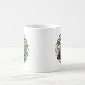 Tasse de café blanche de singe de capucin de (Centre)