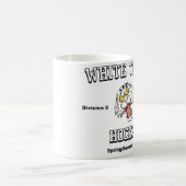 Tasse de café blanche de tigres (Centre)