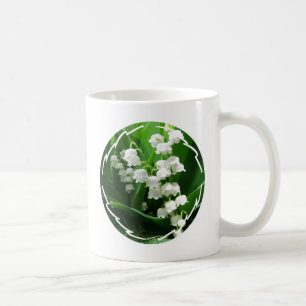Tasse de café blanche du muguet
