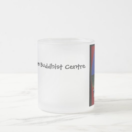 Tasse de café bleue de centre de bouddhiste zen de (Centre)