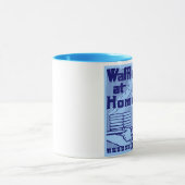 Tasse de café bleue de "GAUFRES" (Centre)