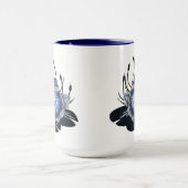 Tasse de café bleue de grenouille de Taureau de (Centre)