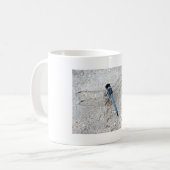 Tasse de café bleue de libellule (Devant gauche)