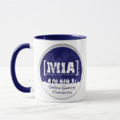Tasse de café bleue de MIA (Gauche)