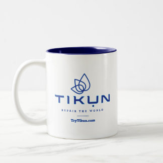 Tasse de café bleue de Tikun