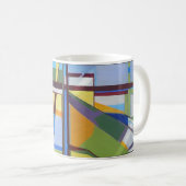 Tasse de café bleue multi (Devant droit)