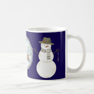 Tasse de café bonhomme de neige Bohème esthétique