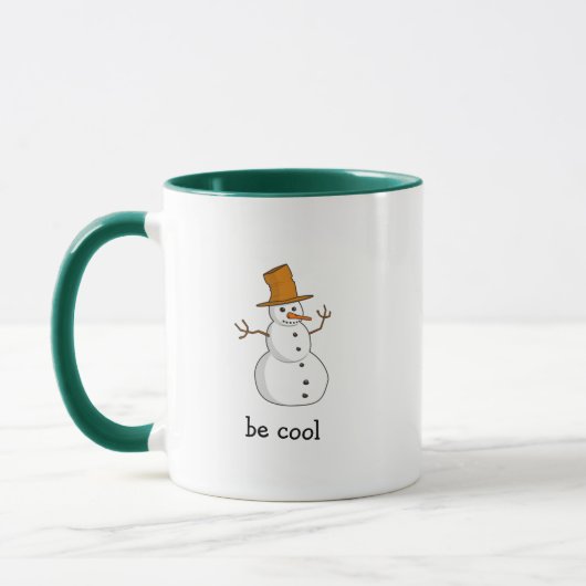 Tasse de café Bonhomme de neige solitaire Be Cool (Gauche)