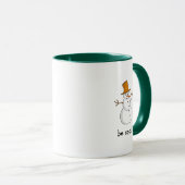 Tasse de café Bonhomme de neige solitaire Be Cool (Devant droit)