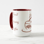 Tasse de café Bonjour (Devant gauche)
