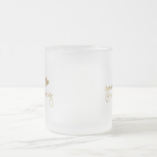 Tasse de café bonjour en or (Centre)