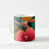 Tasse de café botanique Paradis Tropical (Devant gauche)