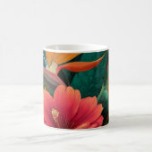Tasse de café botanique Paradis Tropical (Centre)