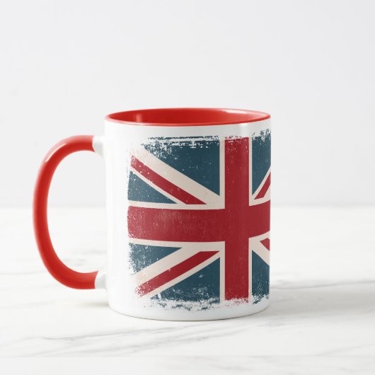 TASSE DE CAFÉ BRITANNIQUE AFFLIGÉE DE DRAPEAU (Gauche)