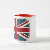 TASSE DE CAFÉ BRITANNIQUE AFFLIGÉE DE DRAPEAU (Centre)