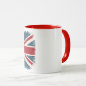 TASSE DE CAFÉ BRITANNIQUE AFFLIGÉE DE DRAPEAU (Devant droit)