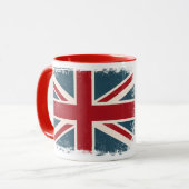 TASSE DE CAFÉ BRITANNIQUE AFFLIGÉE DE DRAPEAU (Devant gauche)