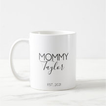 Tasse de café Cadeau d'annonce de grossesse Nom de