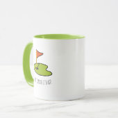 Tasse de café Cadeau de papa avec golf (Devant gauche)