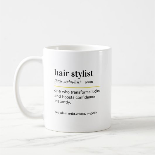 Tasse de café cadeau drôle pour coiffeur (Gauche)