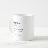 Tasse de café cadeau drôle pour pompier (Devant gauche)