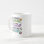 Tasse de café cadeau pour professeur de sciences d (Devant gauche)