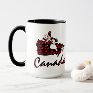Tasse de café canadienne du Canada d'érable roug