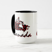 Tasse de café canadienne du Canada d'érable rouge (Devant gauche)