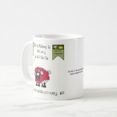 Tasse de café cardinale de Laine-sey (Devant gauche)