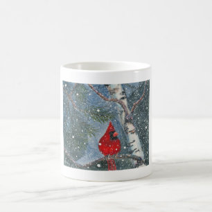 Tasse de café cardinale d'hiver de Milou