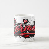 Tasse de café Carmen red Heart Graffiti (Centre)
