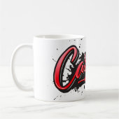 Tasse de café Carmen red Heart Graffiti (Gauche)